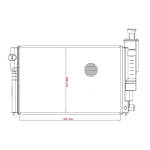 رادیاتور آب آرمکو مدل کلاسیک تک لول مناسب برای پژو 405