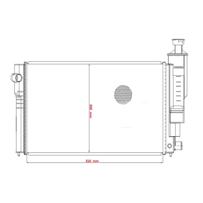 رادیاتور آب آرمکو مدل کلاسیک تک لول مناسب برای پژو 405